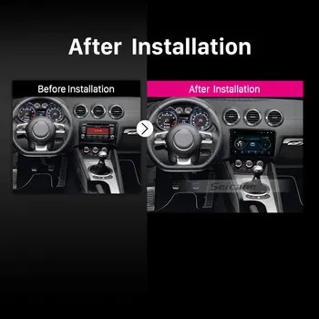 Seicane Para el año 2006 2007 2008-2013 Audi TT Radio de 9 pulgadas Android 9.1 Sistema de Navegación GPS con soporte Bluetooth, cámara Trasera de DVR 29161