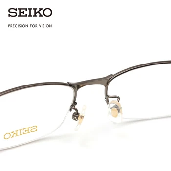 SEIKO Titanium Gafas de Marco Óptico para los Hombres de Gafas de Gafas para la Miopía de la Prescripción de Gafas de Lectura H01122