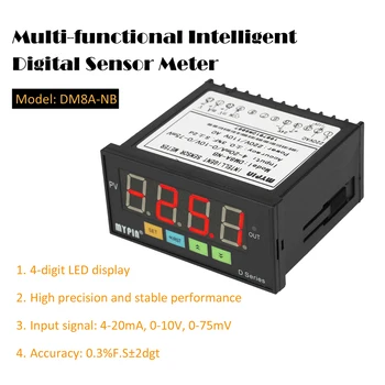 Sensor Digital Medidor Multi-funcional Inteligente de la Pantalla LED de 0-75mV/4-20mA/0-10V Entrada 7836