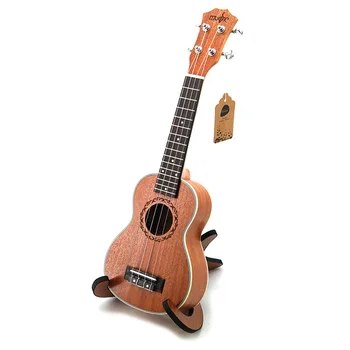 SevenAngel de 21 Pulgadas Soprano Ukulele de Caoba de Cinco alambre de borde de ABS Ukelele Guitarra Pequeña Mini Hawaiana de Viajes Mayorista Uku