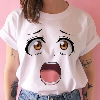 Señoras Tops de Mujer Ropa de los años 90 Japonés Top Corto Camiseta de Harajuku 2020 las Mujeres T-shirt Anime Divertido Kawaii Ocio Streetwear