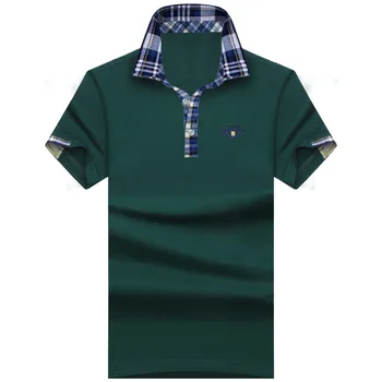 SHABIQI NUEVA 2019 Hombres de la Marca de la Camisa de Polo De los Hombres del Diseñador de camisetas tipo polo de los Hombres de Algodón de Manga Corta camiseta de Marcas de camisetas de Talla Plus S-10XL 153494