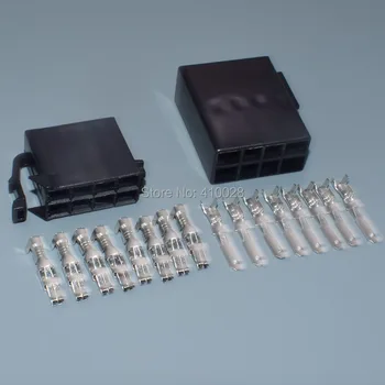 Shhworldsea 8 pin 3.5 masculino femenino sin sellar auto cable de audio más Populares de hornos para VW CD ISO conector con pines 106455 962189-1