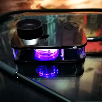 Shisha Hookah Moderno de Acrílico de la pipa de agua Kit Completo Portátil Shisha Nargile Fumar Pipa de Agua Con Control Remoto, Caja de Luz LED