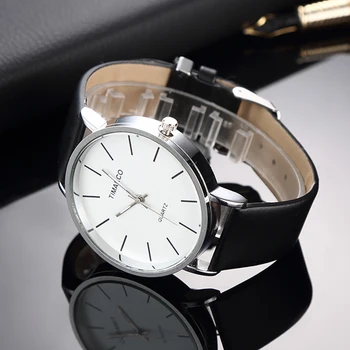 Simple Blanco De Estilo De Cuero De Los Relojes De Las Mujeres Minimalista De La Moda Señoras Reloj Casual, Reloj De Pulsera Mujer Reloj De Cuarzo Reloj Mujer 2020