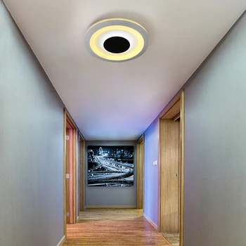 Simple Y Moderno, Pasillo de Techo del LED de la Lámpara del Corredor Caliente de la Lámpara del Dormitorio de Entrada de la Lámpara Nórdicos Cuadrados de Porche Super Luminoso Balcón de la Lámpara