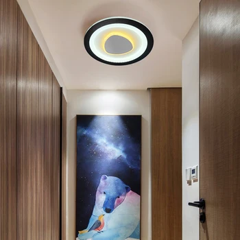 Simple Y Moderno, Pasillo de Techo del LED de la Lámpara del Corredor Caliente de la Lámpara del Dormitorio de Entrada de la Lámpara Nórdicos Cuadrados de Porche Super Luminoso Balcón de la Lámpara