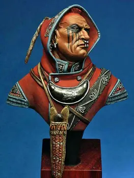 Sin pintar Kit de 1/ 10 Huron Guerrero soldado busto de la figura Figura Histórica Kit de Resina