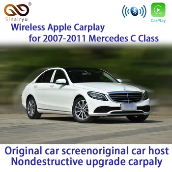 Sinairyu Inalámbrico Apple Carplay para Mercedes NTG4.0 a B C E GLK GLA ML SLK Clase 2007-2011 Coche del Benz play Android Auto/Reflejo