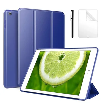Slim Smart Case Para iPad 10.2 2019 Suave de TPU Cubierta Posterior para el iPad de Apple 7 7ª Generación A2200 A2198 A2232 caja de la Tableta +FilmPen