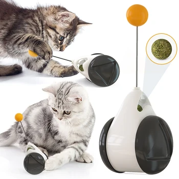 Smart Gato de Juguete con Ruedas Automática Sin necesidad de recargar gato juguetes interactivos Lrregular Rotación de Modo Divertida y no aburrida gato suministros