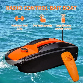 Smart RC herramientas de Pesca, Barco del Cebo Niño Juguetes de Doble Motor del Buscador de los Pescados Barco Barco de Control Remoto de 500 metros de los Barcos de Pesca del Barco de la Velocidad