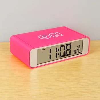 Smart Relojes De Mesa Led Digital Reloj De Alarma Flip Reloj Despertador De La Mesilla De Radio Con Toque Luminoso De Repetición De Alarma De Los Relojes Electrónicos