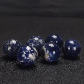 Sodalita Cristal de Cuarzo de la Mano de Artesanía Pulido Esfera de la Bola de 2Pcs