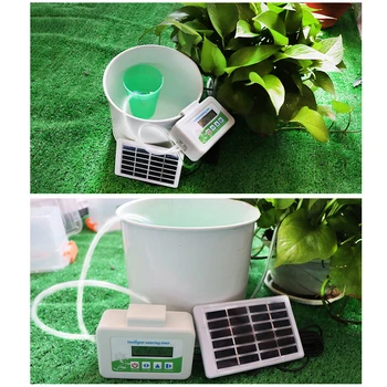 Solar Inteligente Automático Temporizador De Riego Impermeable De Riego Dispositivo Regularmente A Regar Las Flores De La Planta De Controlador