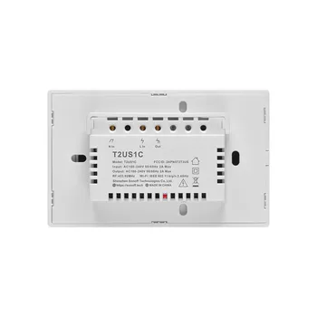 Sonoff TX T2 NOS 1/2/3 pandilla de Control Remoto Inteligente Wifi Temporizador interruptor de la luz de la pared toque RF433mhz Interruptor de trabajar con Alexa