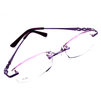SOOLALA de Titanio Montura Gafas de Lectura de Corte de Diamante Lentes Claros Anti-fatiga de los Anteojos +1.0 +1.5 +2.0 +2.5 +3.0 +3.5