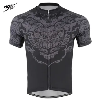 SOTF Negro Simetría de Impresión Transpirable Jersey de Ciclismo en Bicicleta de Carretera Ropa de Bicicleta de Montaña de la Camisa de Jersey de Ciclismo de Manga Corta de los Hombres
