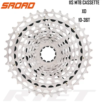 SROAD CASSETTE 11s Cassette de 10-36T 11 velocidades Cassette CNC Bicicleta Freeewheel encaja SRAM XD Super Luz CNC 261g 25307