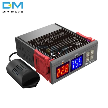 STC-3028 Dual LED Digital de la Humedad del Controlador de Temperatura Termómetro Termostato Higrómetro CA 110V 220V DC 12V 24V 10A