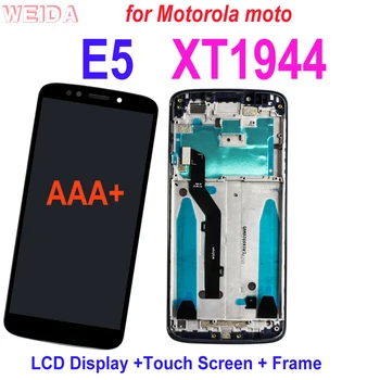 Super AMOLED LCD para Motorola moto E5 XT1944 Pantalla LCD de Pantalla Táctil Digitalizador Asamblea con Marco de Repuesto para Moto E5 LCD