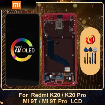 Super AMOLED Para Xiaomi Redmi K20 Pro LCD 9T de Pantalla Táctil Digitalizador Asamblea Reemplace las Piezas De Xiaomi Mi 9T Pro K20 Lcd 7052