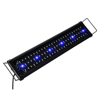 Super Slim LED Acuario Luz Multi-Color de Espectro Completo el Tanque de Peces de las Plantas Acuáticas, Marinas Crecen la Lámpara de Iluminación de 30-120cm de Enchufe de la UE