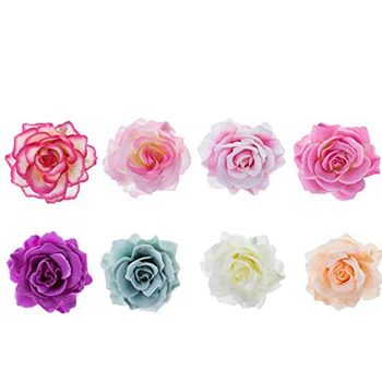 SZanbana De 15 Piezas De Rosa Flor Horquilla Pinza De Pelo De La Flor Pin Up Broche Flor