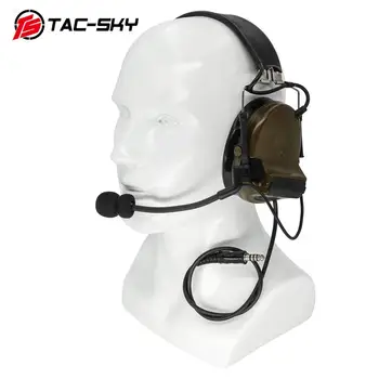 TAC-CIELO COMTAC II de silicona orejeras audiencia de reducción de ruido de recogida táctica militar auricular FG+ U94 Kenwood plug PTT