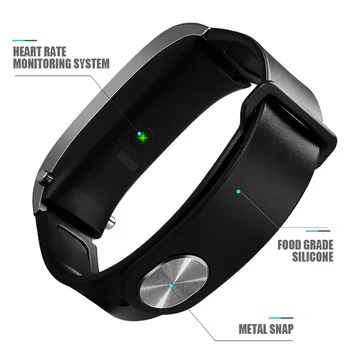 Talkband Y3 Plus Smart Watch con Auriculares Inalámbricos Monitor de Ritmo Cardíaco con el Podómetro Smartwatch Reloj para conectar IOS de los Teléfonos Android