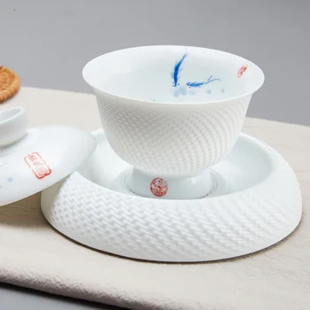 TANGPIN de cerámica tetera, hervidor de agua gaiwan taza de té de peces de cerámica de juegos de té chino de kung fu juego de té 145458