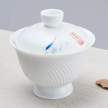 TANGPIN de cerámica tetera, hervidor de agua gaiwan taza de té de peces de cerámica de juegos de té chino de kung fu juego de té