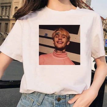 Tees Tumblr Streetwear Cry Baby Camiseta de Lil Peep Hip Hop de las Mujeres T-shirt de Impresión Gráfica de la Moda Grunge Estética de la Camiseta de la parte Superior 6207