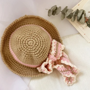 Tejer Muñecos Niño Sunitas Chicas con sombrero de Regalo de Cumpleaños de Crochet de Hilo de Algodón Suave, Juguetes hechos a Mano de Punto de Juguete (producto terminado)
