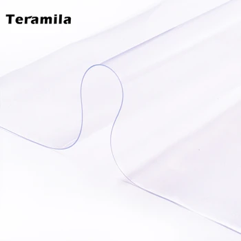 Teramila 1.0 mm de PVC de Mesa de Tela de Vidrio Suave Mantel Transparente, Fácil de Limpiar Impermeable Oilproof Para la Cocina Comedor de la Cubierta de la Mat