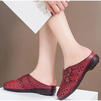 TIMETANG 2020New Mujer Zapatillas de las Señoras de la PU de Flores de Corte de la Plataforma Pisos Zapatos de Mujer Cómodos de Moda Casual Zapatillas Mujer