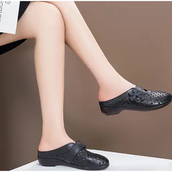 TIMETANG 2020New Mujer Zapatillas de las Señoras de la PU de Flores de Corte de la Plataforma Pisos Zapatos de Mujer Cómodos de Moda Casual Zapatillas Mujer