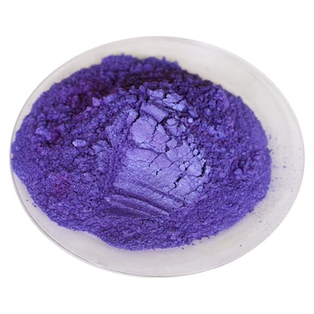 Tipo 424 Perla en Polvo de Mineral de Mica en Polvo de BRICOLAJE Colorante Colorante para Uñas Jabón de Automoción Artesanía 50g Violeta Pintura Acrílica Pigmento
