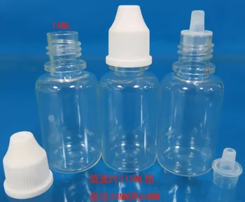 Tornillo de la tapa de 5ml de plástico pet botella de gotas para los ojos, aceite esencial de 1000pcs/lot