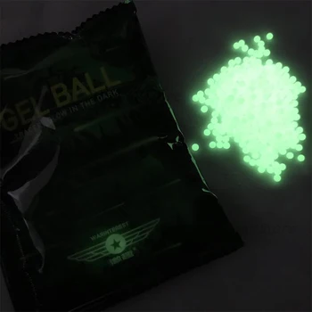 TOtrait 7-8MM de Gel de Bolas Endurecidas Lechoso del Agua Balas para Blaster Juguete Brillan en Verde Oscuro