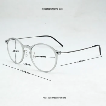 TR90 Marca de la Ronda de gafas de mujer de Diseño de Lentes ópticos Marco de los Hombres de metal de la Vendimia de la prescripción de lentes Miopía ordenador espectáculo