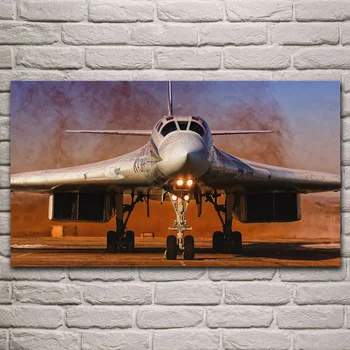Tu 160 blackjack bomber okb tupolev la 2 ª guerra mundial los aviones sala de estar decoración casera de la pared arte de decoración de marco de madera y tela de carteles KH720
