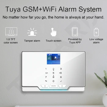 TUGARD 433Mhz doméstica Inalámbrica WIFI GSM Sistema de Alarma de Seguridad Kit con Detector de Movimiento de la Cámara de Vigilancia del Sistema de Alarma Antirrobo