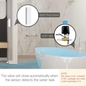 Tuya Hogar Inteligente smart vida de fugas de agua Alarma de WIFI del Sensor de Fuga de Agua Detector de Inundación de Alerta de Desbordamiento del Sistema de Alarma de Seguridad