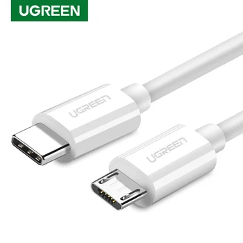 Ugreen usb a micro usb cable de datos cable de carga para el huawei, xiaomi teléfono Móvil Android portátil usb tipo c cable de cargador de 2A