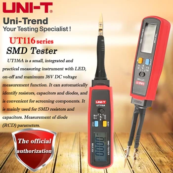 UNIDAD UT116A SMD Tester; Resistencia / Condensador / Diodo (RCD) Parámetro Medidor / SMD Multímetro Digital UT116C