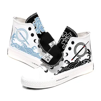 Unisex Anime Mo Dao Shi Zu Casual Zapatos de Lona Mo Dao Shi Zu Preppy de Fondo Plano de zapatillas de pato zapatos Zapatillas de deporte