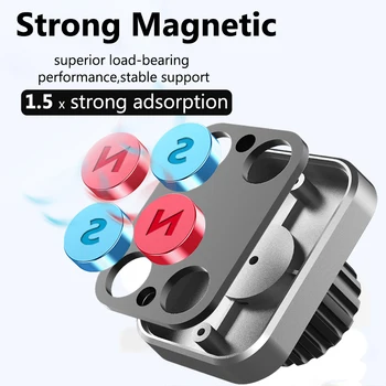Univerola Magnético Coche soporte para teléfono Universal de la Ranura del CD Base de Montaje Titular de la rotación de 360 Titular de Soporte para el iPhone 11/Samsung
