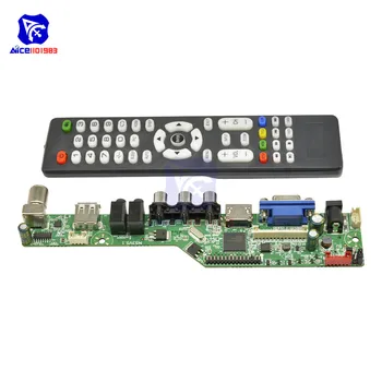 Universal Controlador de LCD Resolución de la Junta directiva de TELEVISIÓN de la Placa base VGA HDMI AV TV USB HDMI Interfaz de Controlador de la Junta de la Unidad de Control de Módulo de