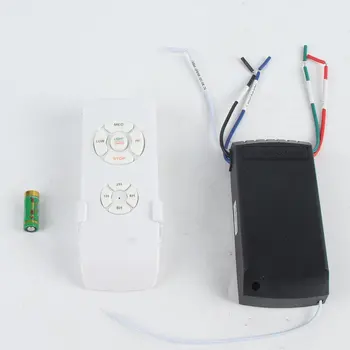 Universal Ventilador de Techo Lámpara de Control Remoto Kit de 110-240V Sincronización Inalámbrica Interruptor de Control Ajusta la Velocidad del Viento Transmisor Receptor